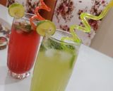 A picture of step 3 of Mint and Strawberry Mojito 🍋🍓.