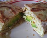 A picture of step 6 of Unleavened bread or sandwich bread with avocado and egg.