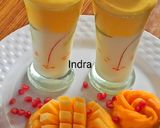 मैंगो डालगोना मिल्क शेक (Mango dalgona milk shake recipe in hindi) रेसिपी चरण 5 फोटो