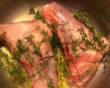 Foto del paso 2 de la receta: Cordero al calvados, con patatas, cebolla.....y aroma de tomillo