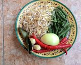 Foto langkah ke 2 dari resep Tumis Taoge Tahu Kacang Panjang.