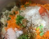 A picture of step 3 of Quinoa cabbage tikki.