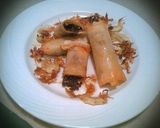 Foto del paso 7 de la receta Rollitos de morcilla con alcachofas crujientes