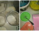 Foto langkah ke 5 dari resep Mini Rainbow Roll cake.