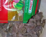A picture of step 1 of Beef shawarma.