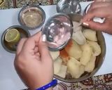 A picture of step 1 of Aloo tikki.