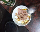 Foto del paso 1 de la receta: Sándwich de ensaladilla de atún, maíz, huevo duro y mayonesa