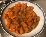 Une image de l'étape 9 de Carottes à la rhubarbe et 7 épices.