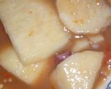 A picture of step 5 of Egg coated yam.
