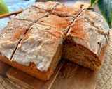 Foto del paso 7 de la receta: Bizco-blondie de manzana y canela con cobertura de queso crema en freidora de aire