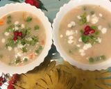 A picture of step 4 of Barley vegetable cream soup.