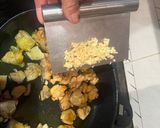 Foto del paso 5 de la receta: Fideos a la cazuela con setas de cultivo pollo y gamba