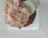 A picture of step 10 of Deep Fried Chicken Burger.