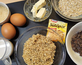 Zabpelyhes-diós sütemény, mikróban (glutén- és tejmentes) recept fázis 1 fotója