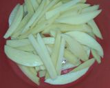 A picture of step 2 of Chinese Loaded fries.