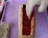 Töltött teljeskiörlésű veknik recept fázis 2 fotója