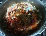 A picture of step 2 of Mutton biryani with boondi and onion cucumber raita.