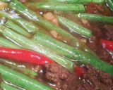 Foto langkah ke 3 dari resep Tumis Buncis Daging Cincang.