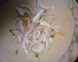 A picture of step 4 of Onion Parantha.