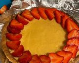 A picture of step 10 of Glazed strawberry custard tart 🍓.