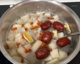 Hình bước làm 4 của món Chè Lê Nấm Tuyết