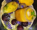 A picture of step 7 of Mango Plum Peaches Mocktail 🍑🥭 🫐.