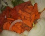 Foto del paso 1 de la receta: Arroz con verduras y carne a la cacerola. (riquísimo)
