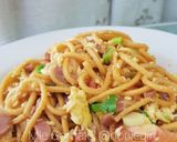 Foto langkah ke 5 dari resep Mie Gomak / Mie Goreng Lidi.