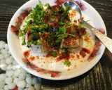 A picture of step 5 of Falhari Dahi Vada.