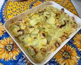 Une image de l'étape 14 de Gratin acidulé de pommes de terre au lard et blettes.