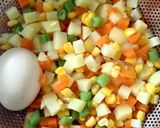 Hình bước làm 1 của món Salad Nga