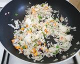 A picture of step 2 of Breakfast Fried Rice Served with a Poached Egg#BreakfastContest.