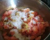 A picture of step 4 of Sweet and sour tomato.