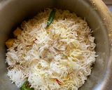 A picture of step 7 of Jackfruit Biryani.