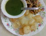 A picture of step 8 of Pani Puri.