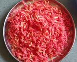 A picture of step 1 of Gazar ka Halwa.