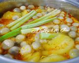 Hình bước làm 3 của món Bún Huế chay đơn giản