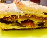 Foto del paso 13 de la receta: Empanada arrollada de pastrón y quesos 🥓🫑🧀🧅