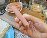Foto del paso 3 de la receta: Rollitos fritos de Frankfurt con queso megacrujientes en AirFryer Proscenic T31