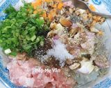 Hình bước làm 3 của món Bánh Mandu Hấp Nhân Tôm Thịt