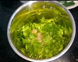 A picture of step 1 of Spicy green chutney coriander chutney.