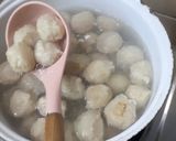 Foto langkah ke 3 dari resep Bakso Ayam kenyal kuah seger.