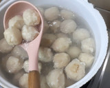 Foto langkah ke 3 dari resep Bakso Ayam kenyal kuah seger.