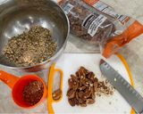 A picture of step 1 of Baked Honey Nut Chicken Breasts.