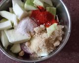 A picture of step 2 of Onion & Kairi chutney.