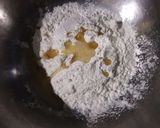A picture of step 1 of Khasta Nimki.