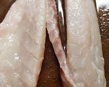 A picture of step 2 of Branzino with Vegetable Caponata and Cuttlefish.