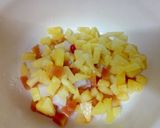 A picture of step 2 of Cathedral Window Jello Sago Drink.