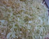 Foto del paso 2 de la receta: Tortilla japonesa de repollo gambas y jamón (okonomiyaki)
