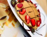 A picture of step 4 of Strawberry pancake.